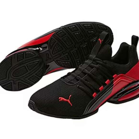PUMA Axelion Soft foam Mens Athletic Training Gym Shoes Size US 12 Black Red - Picture 1 of 8